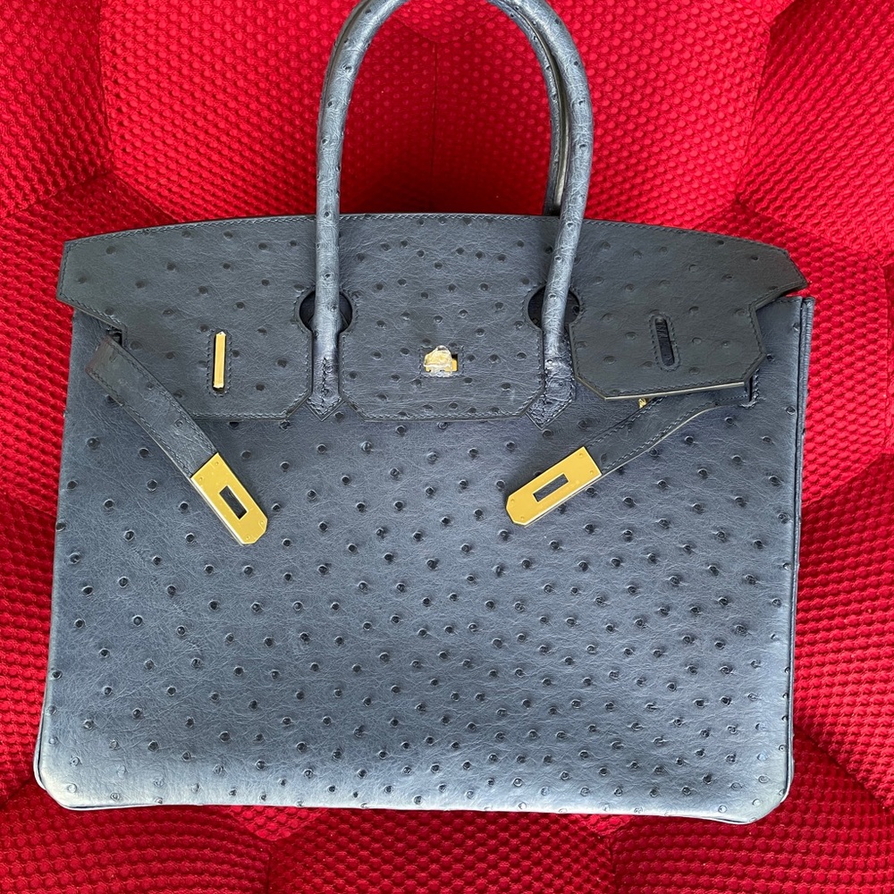 Brand new Hermes Birkin, ostrich leather, size 30